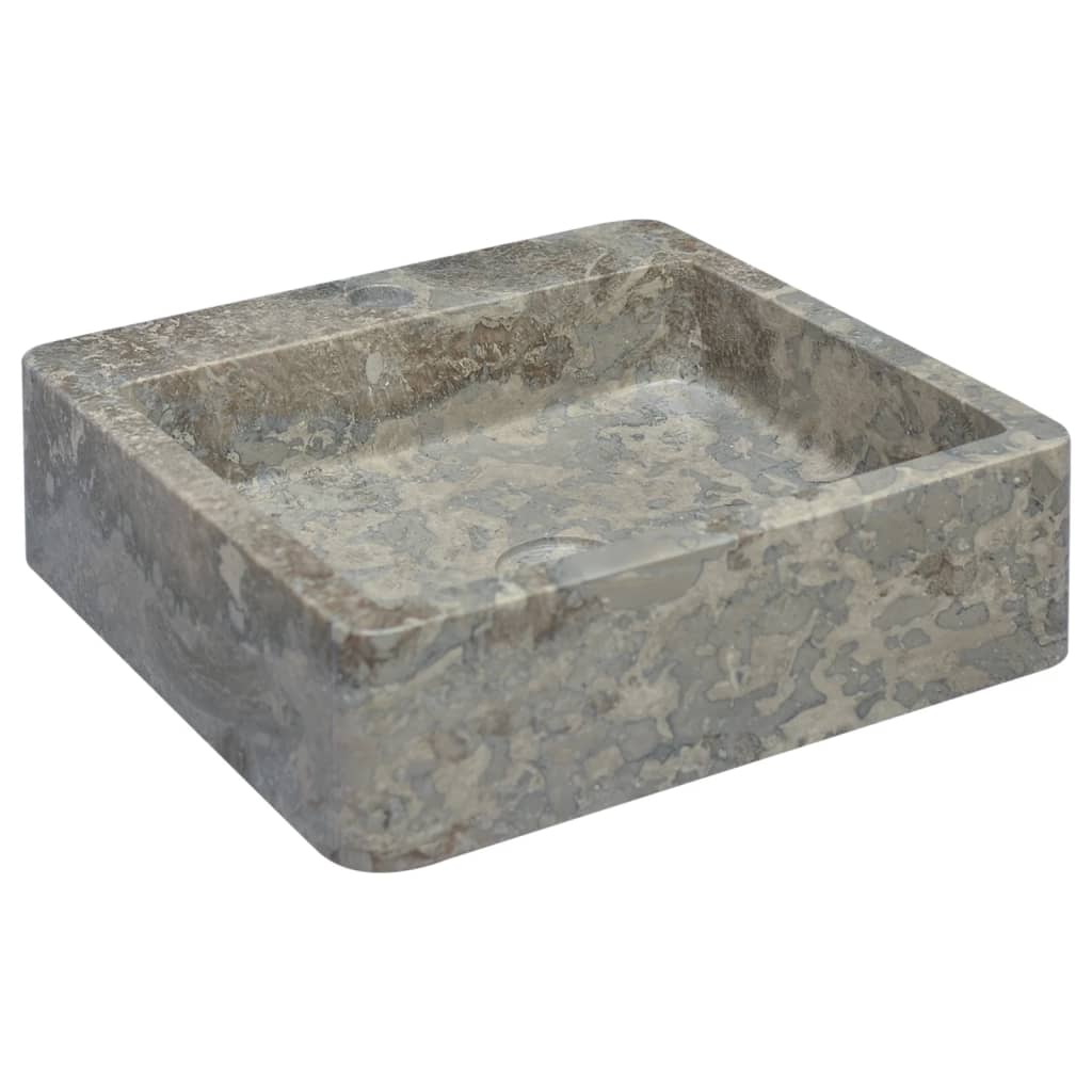 Lavandino Grigio 40x40x12 cm in Marmo