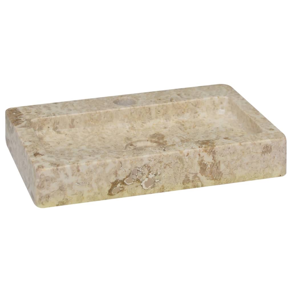 Lavello a Parete Crema 38x24x6,5 cm in Marmo