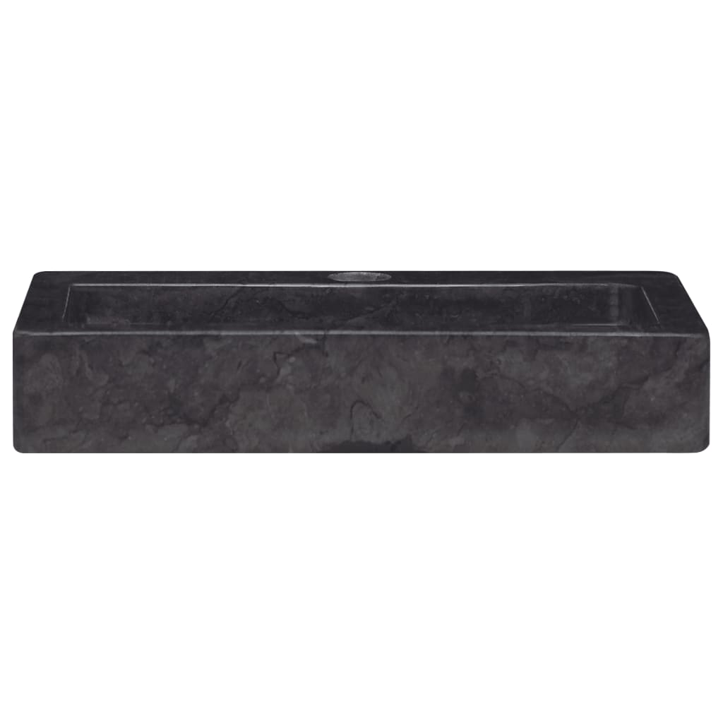 Lavello a Parete Nero 38x24x6,5 cm in Marmo