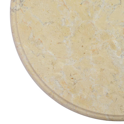 Piano per Tavolo Crema Ã˜40x2,5 cm in Marmo