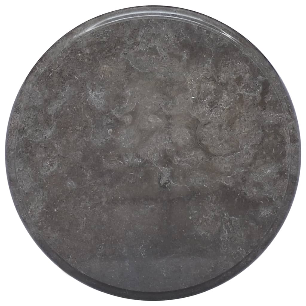 Piano per Tavolo Nero Ã˜40x2,5 cm in Marmo
