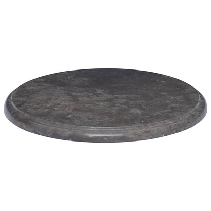 Piano per Tavolo Nero Ã˜40x2,5 cm in Marmo