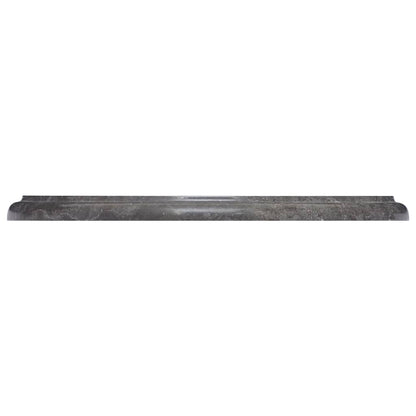 Piano per Tavolo Nero Ã˜40x2,5 cm in Marmo