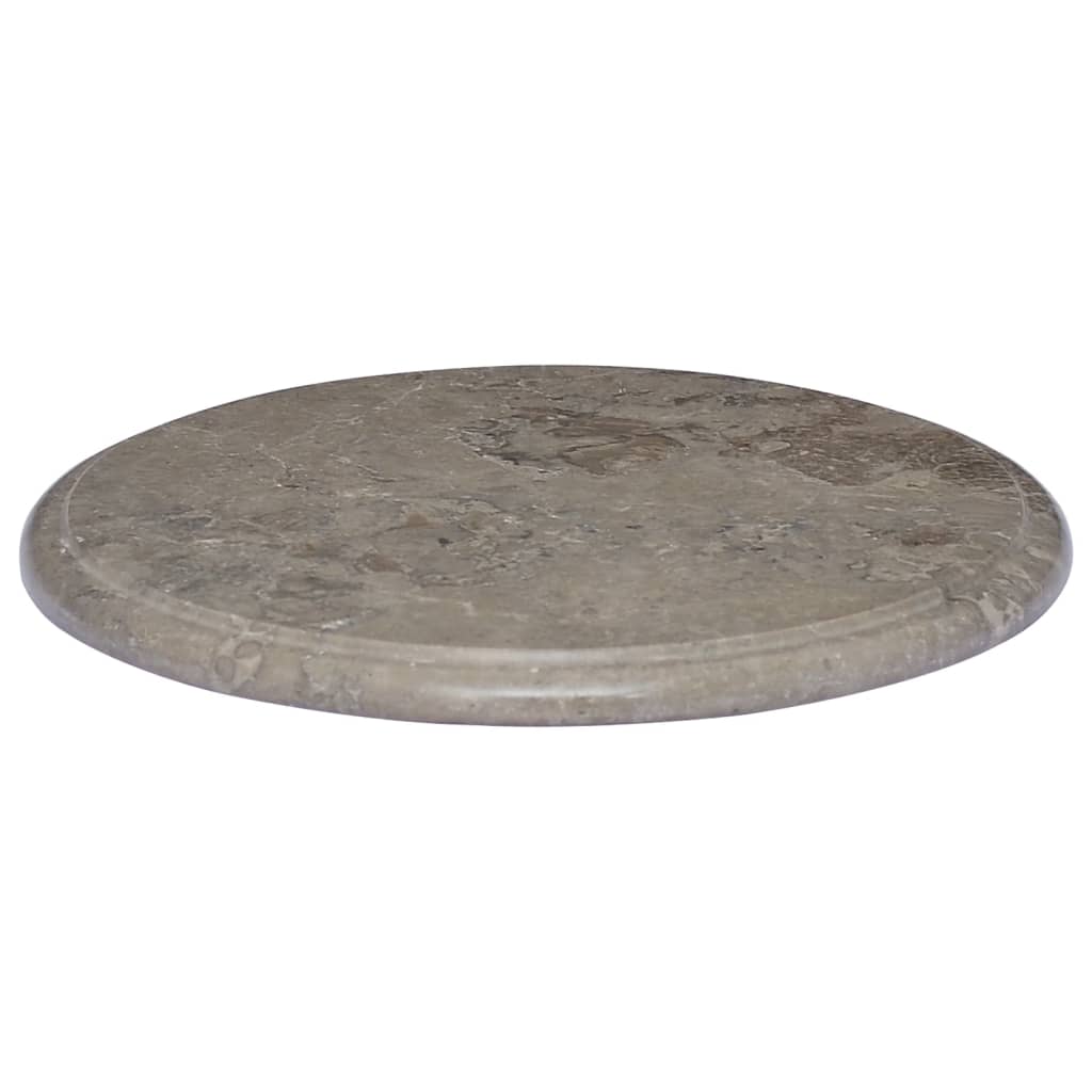 Piano per Tavolo Grigio Ã˜40x2,5 cm in Marmo