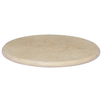 Piano per Tavolo Crema Ã˜50x2,5 cm in Marmo