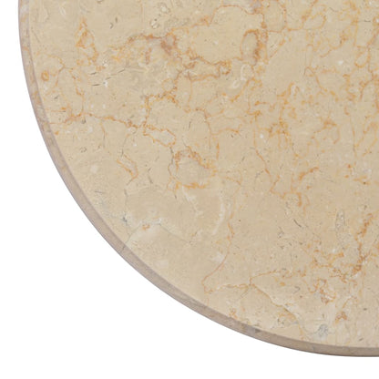 Piano per Tavolo Crema Ã˜50x2,5 cm in Marmo