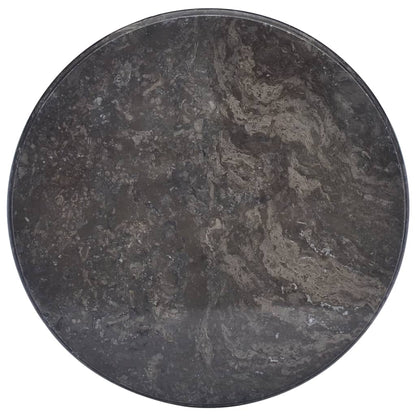 Piano per Tavolo Nero Ã˜50x2,5 cm in Marmo