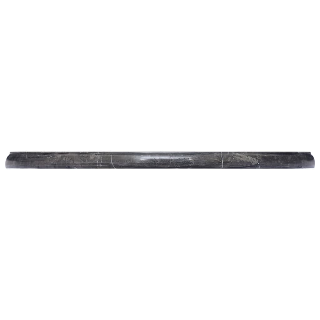 Piano per Tavolo Nero Ã˜50x2,5 cm in Marmo