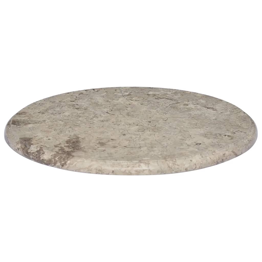 Piano per Tavolo Grigio Ã˜50x2,5 cm in Marmo