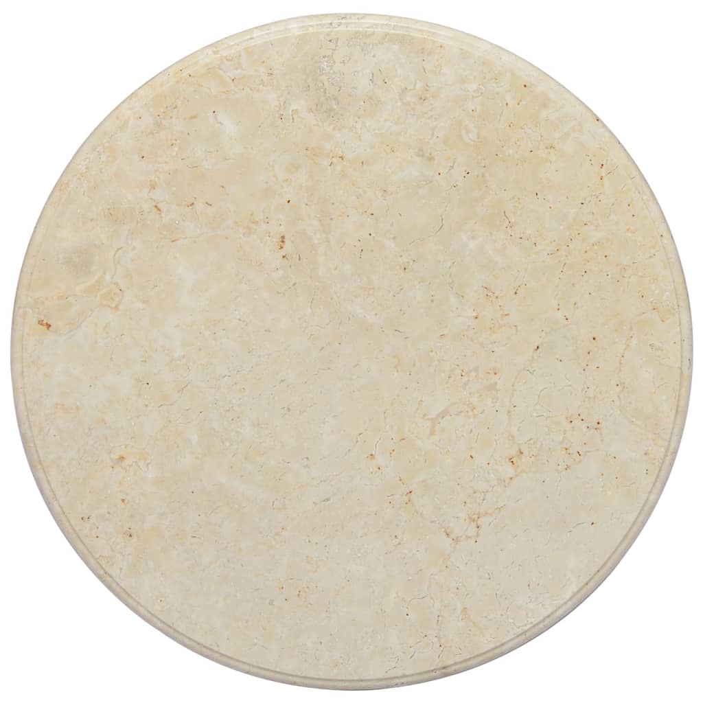 Piano per Tavolo Crema Ã˜60x2,5 cm in Marmo