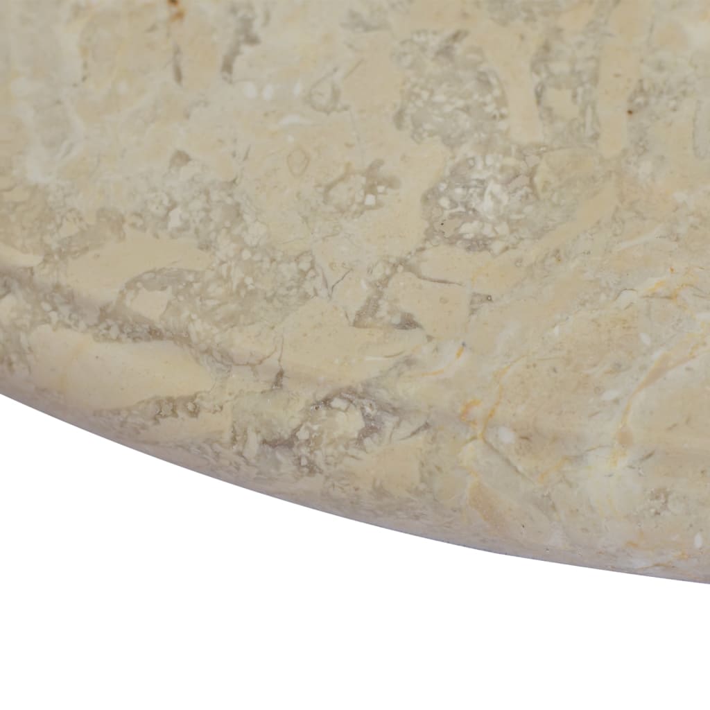 Piano per Tavolo Crema Ã˜60x2,5 cm in Marmo