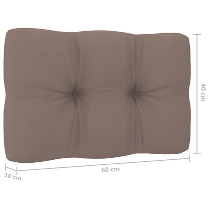 Sedia da Giardino con Cuscini Talpa in Legno Pino Impregnato