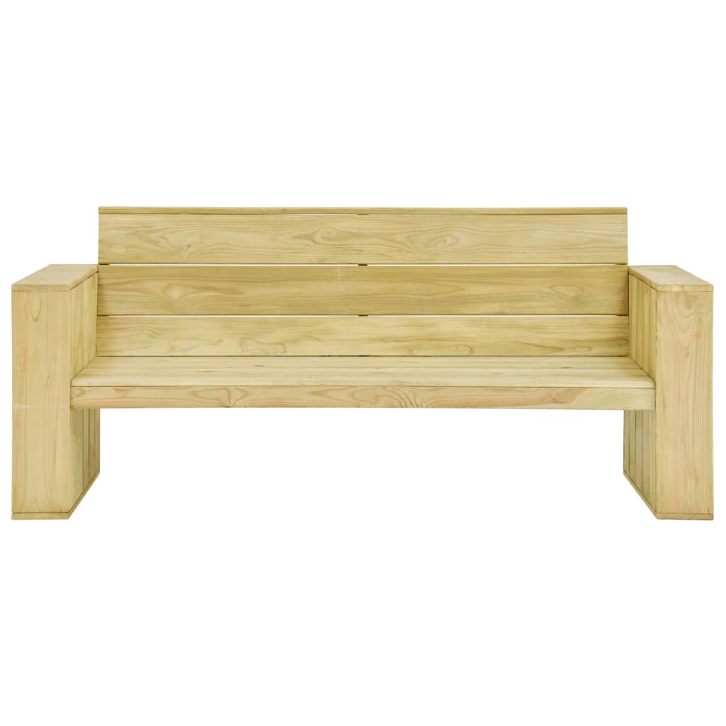 Panca Giardino e Cuscini Antracite 179cm Legno Pino Impregnato