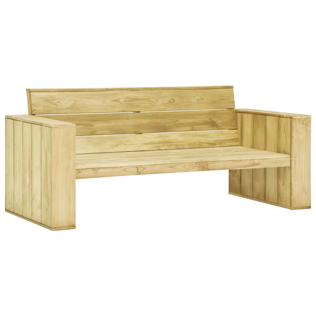 Set Divani da Giardino 4 pz con Cuscini Legno Pino Impregnato