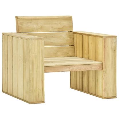 Set Divani da Giardino 5 pz con Cuscini Legno Pino Impregnato