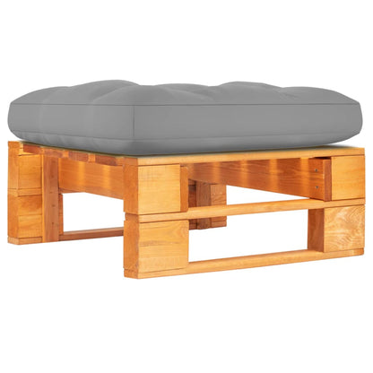 Ottomana da Giardino Pallet in Legno di Pino Impregnato Ambra