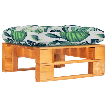 Ottomana da Giardino Pallet in Legno di Pino Impregnato Ambra