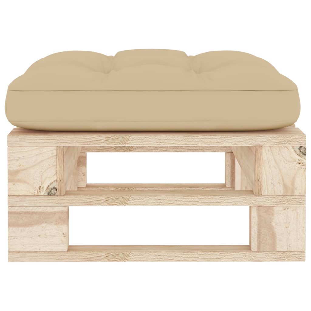 Ottomana da Giardino Pallet in Legno di Pino Impregnato
