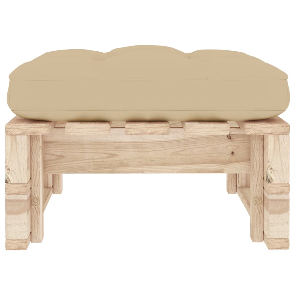 Ottomana da Giardino Pallet in Legno di Pino Impregnato