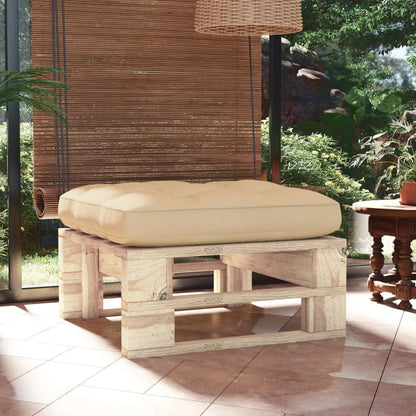 Ottomana da Giardino Pallet in Legno di Pino Impregnato