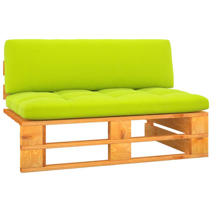 Divano Centrale da Giardino Pallet Legno Pino Impregnato Ambra