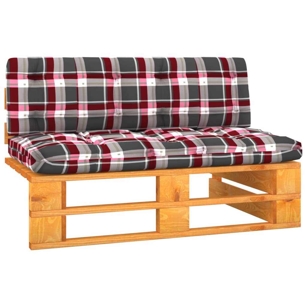 Divano Centrale da Giardino Pallet Legno Pino Impregnato Ambra