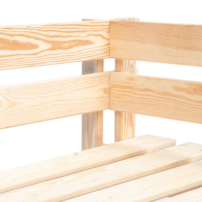 Divano Angolare da Giardino su Pallet Legno di Pino Impregnato