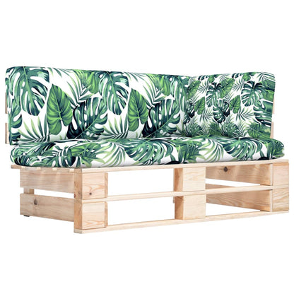 Divano Angolare da Giardino su Pallet Legno di Pino Impregnato