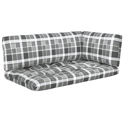 Set Divani in Pallet con Cuscini 4 pz in Pino Impregnato