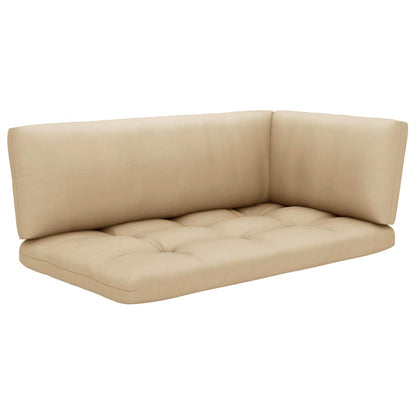 Set Divani in Pallet con Cuscini 6 pz in Pino Impregnato