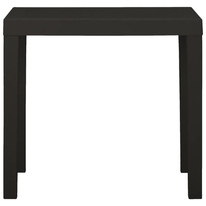 Tavolo da Giardino Antracite 79x65x72 cm in Plastica