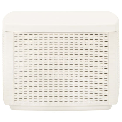 Tavolo da Giardino Bianco 53x53x40 cm in Plastica