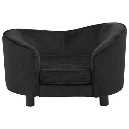 Divano per Cani Nero 69x49x40 cm in Peluche