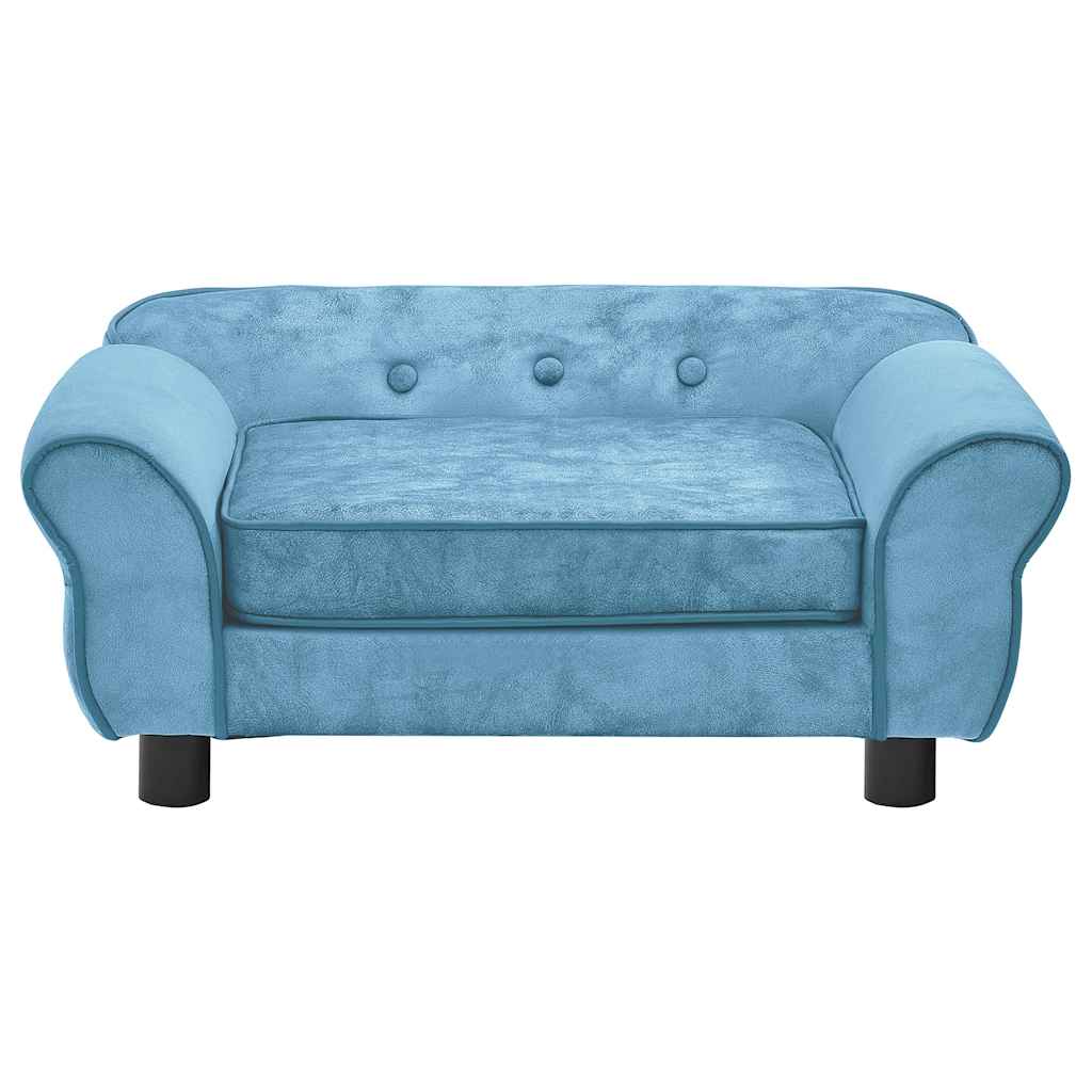 Divano per Cani Turchese 72x45x30 cm in Peluche