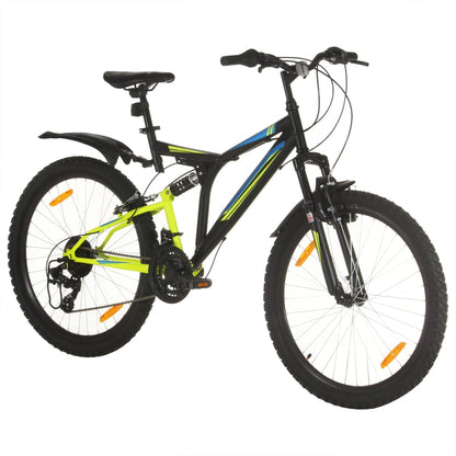 Mountain Bike 21 Speed 26" Ruote 49 cm Nero
