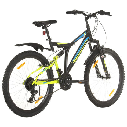 Mountain Bike 21 Speed 26" Ruote 49 cm Nero
