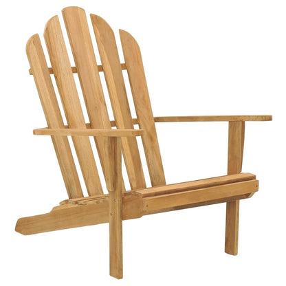 Sedia da Giardino Adirondack con Poggiapiedi Massello di Teak