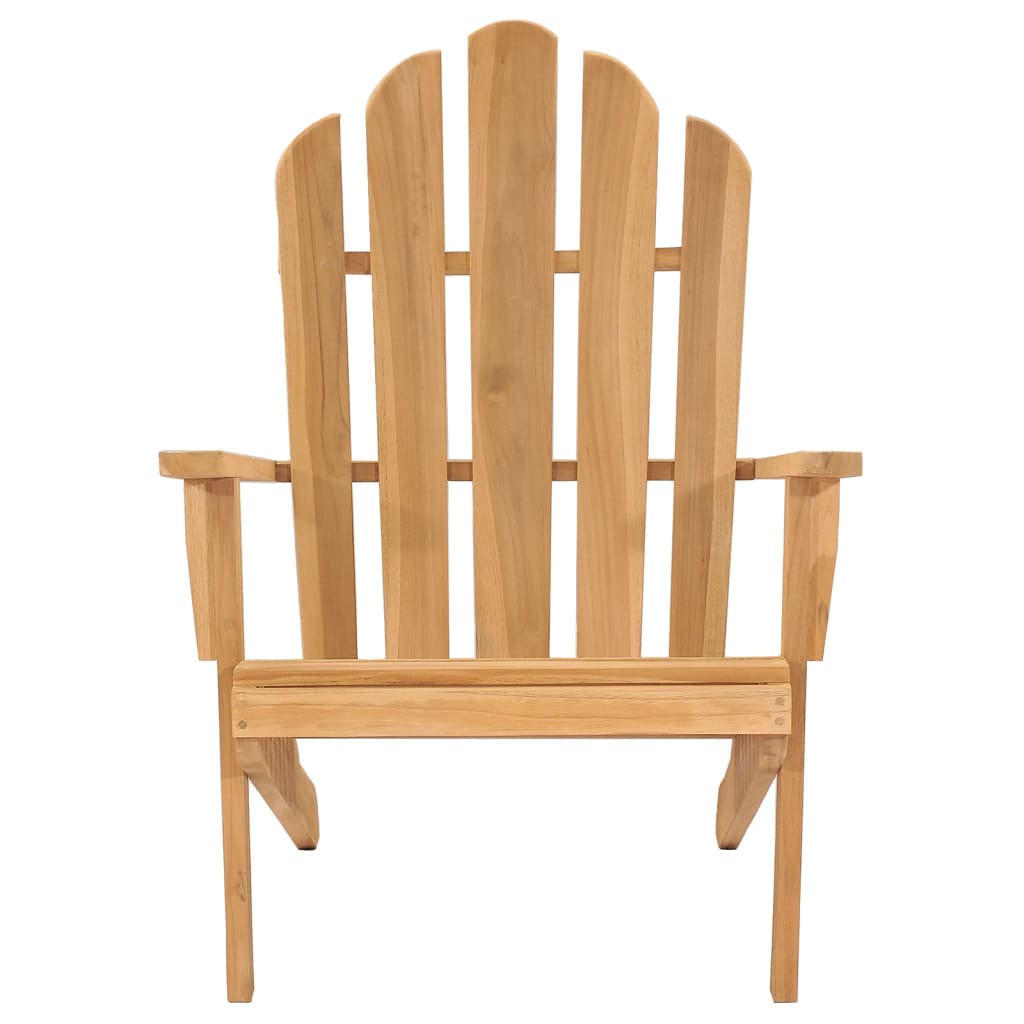 Sedia da Giardino Adirondack con Poggiapiedi Massello di Teak