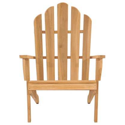 Sedia da Giardino Adirondack con Poggiapiedi Massello di Teak