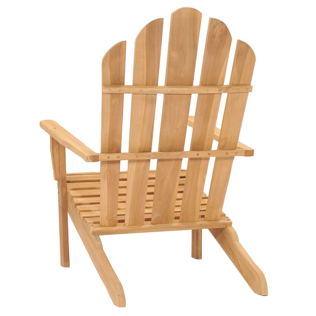 Sedia da Giardino Adirondack con Poggiapiedi Massello di Teak