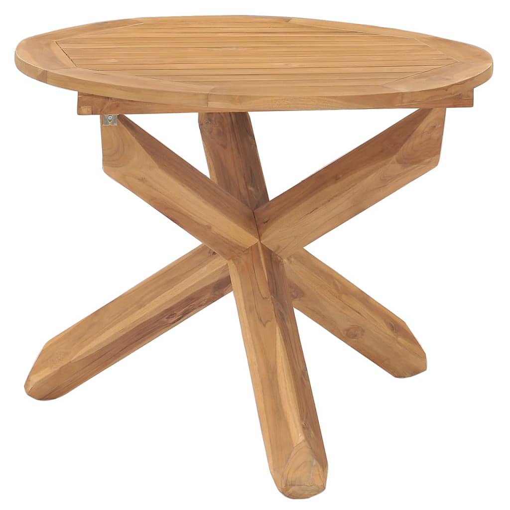 Tavolo da Pranzo da Giardino Ã˜90x75 cm in Massello di Teak