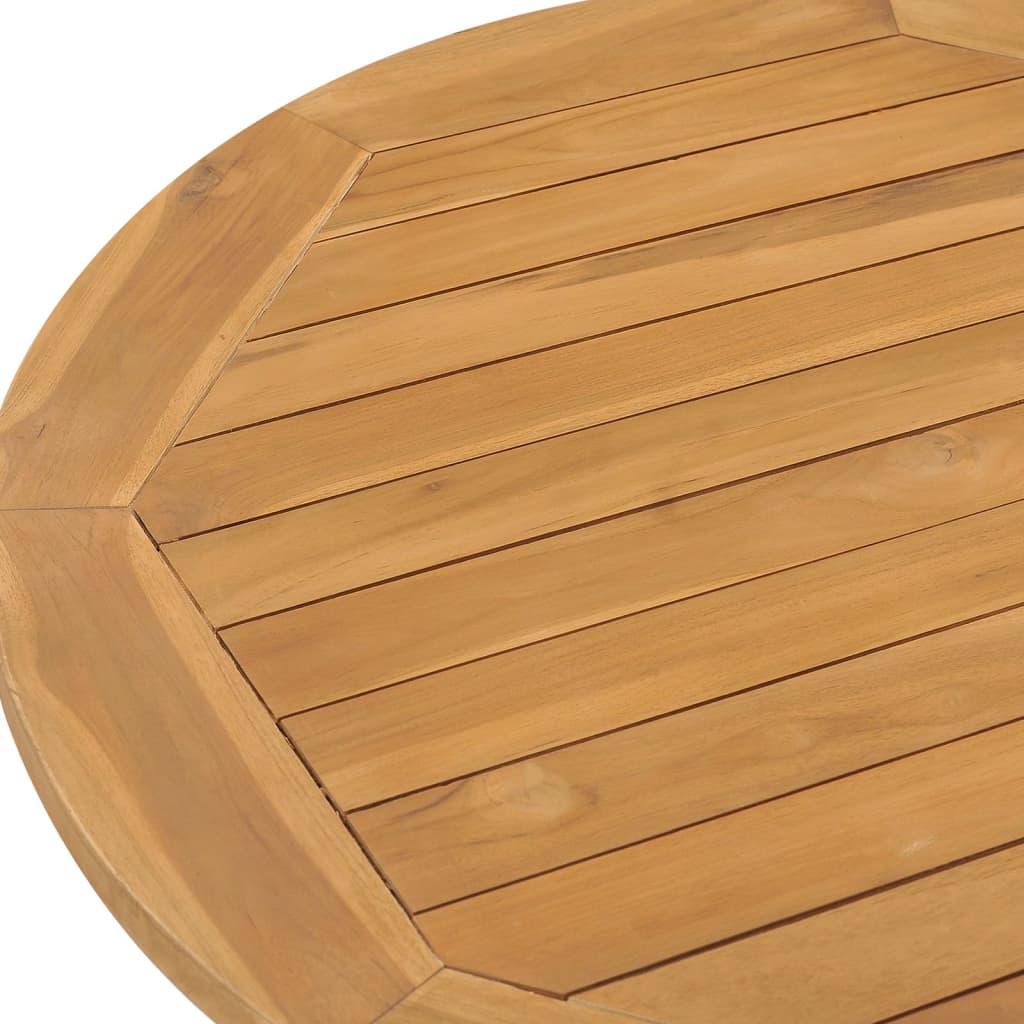 Tavolo da Pranzo da Giardino Ã˜90x75 cm in Massello di Teak