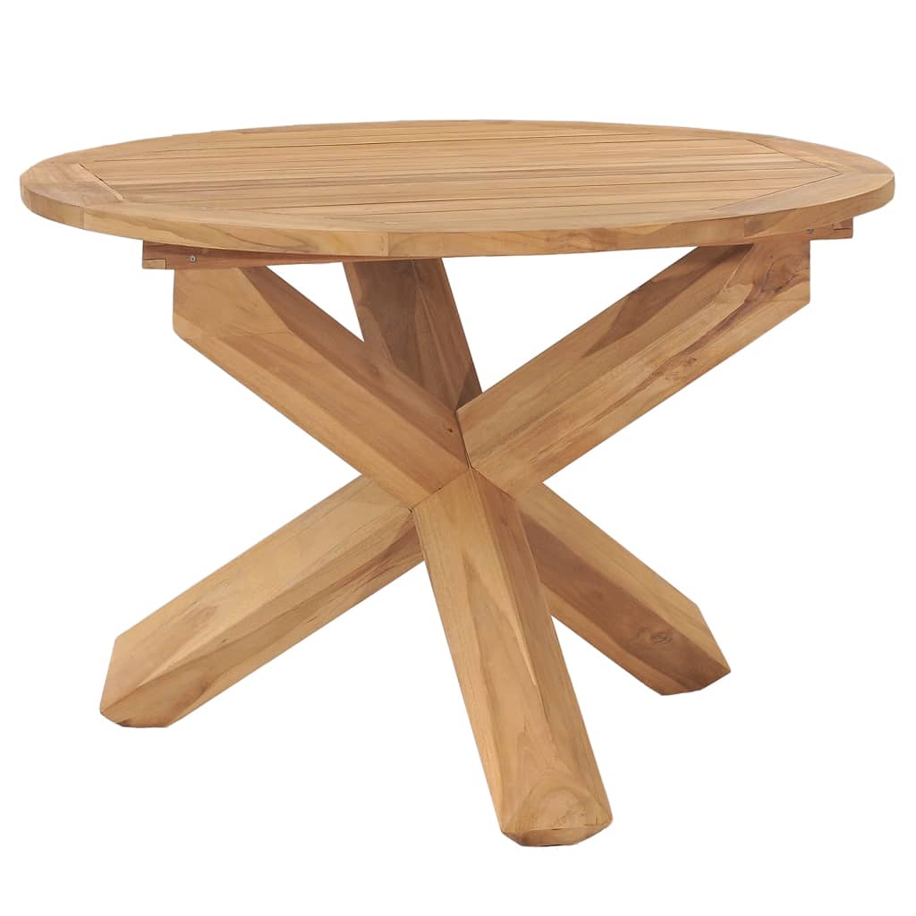 Tavolo da Pranzo da Giardino Ã˜110x75 cm in Massello di Teak
