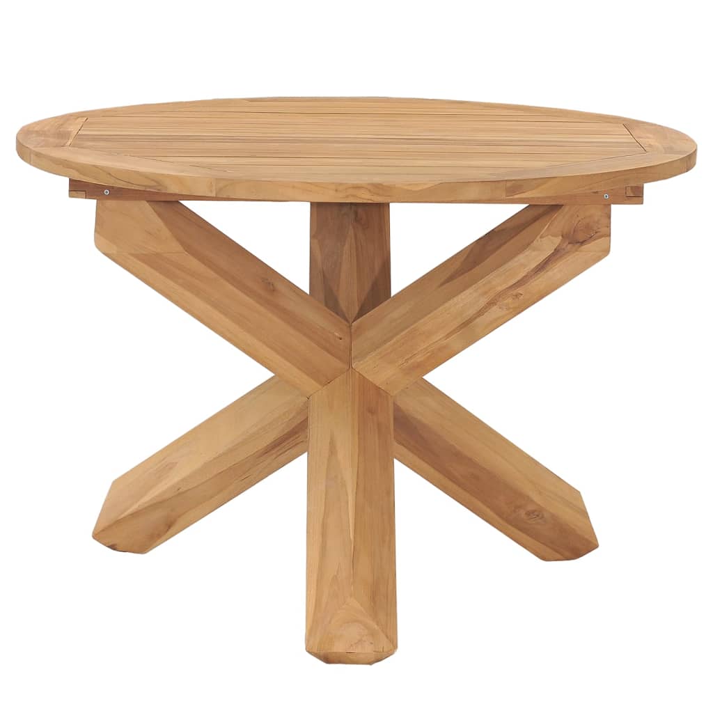Tavolo da Pranzo da Giardino Ã˜110x75 cm in Massello di Teak