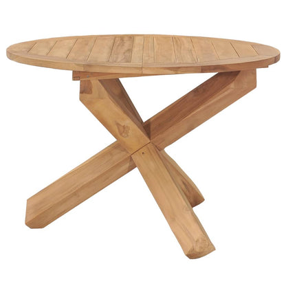 Tavolo da Pranzo da Giardino Ã˜110x75 cm in Massello di Teak
