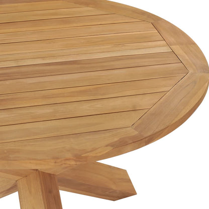 Tavolo da Pranzo da Giardino Ã˜110x75 cm in Massello di Teak