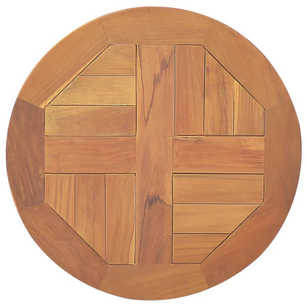 Piano Tavolo in Legno Massello di Teak Rotondo 2,5 cm 40 cm