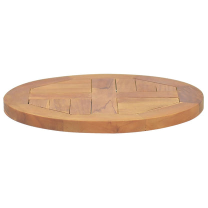 Piano Tavolo in Legno Massello di Teak Rotondo 2,5 cm 40 cm