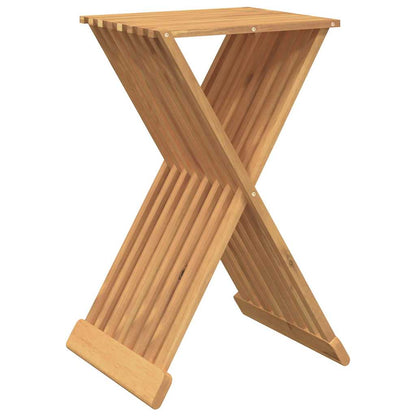 Sgabello Pieghevole 40x32,5x70 cm in Legno Massello di Teak