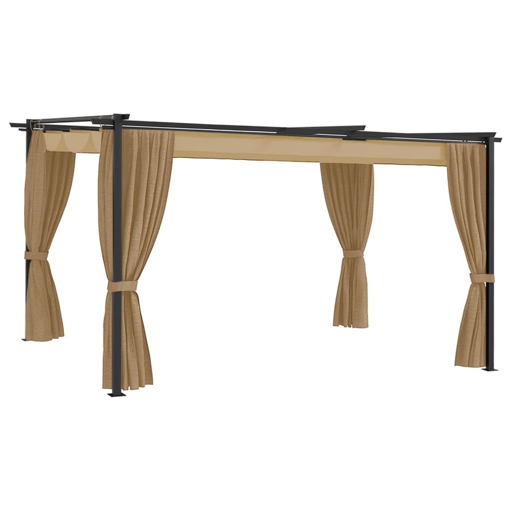 Gazebo 4x3 m Grigio Talpa